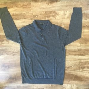 G/FORE Grey 100% Merino Wool Sweater